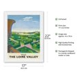 thumbnail image 2 of Visit The Loire Valley - French National Railway Company - Vintage Railroad Travel Poster by Bernard Villemot c.1967 - Japanese Unryu Rice Paper Art Print (Unframed) 17 x 22 in, 2 of 4