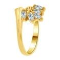 thumbnail image 2 of 14k Yellow Gold, Classic Marquise Cluster Ring Synthetic CZ Crystals Size 6, 2 of 3