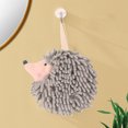 thumbnail image 3 of YAOMOBB Cute Hand Towel 2Pcs Hedgehog Fluff Ball Hand Towels Strong Absorbent Quick drying Microfiber Chenille Towel, 3 of 7