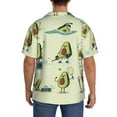thumbnail image 3 of Kdxio Men'S Hawaiian Shirt For Men Short Sleeve Shirt Avocado For Exercise Summer Casual Holiday Beach Button Down T-Shirts, 3 of 5