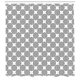 thumbnail image 3 of Ambesonne Geometric Shower Curtain, Rotated Lines, 69"Wx84"L, Grey White, 3 of 3