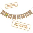 thumbnail image 4 of Bannière Hello Spring en Toile de Jute, Décorations Printanières pour la Maison, Guirlande Bannière Rustique de Printemps, Décoration Suspendue pour Cheminée de Pâques, Décorations Intérieures et Extérieures, Accessoires Photo, 4 of 7