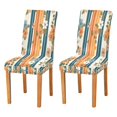 thumbnail image 2 of BZSMCE Chairs Slipcovers Dining Chair Covers Floral Stripes Creative Pattern, 2 of 7
