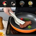 thumbnail image 4 of 2 in 1 Silicone Spatula Tongs Food Grade Heat Resistant for Kitchen Cooking, 4 of 8