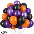 thumbnail image 2 of Halloween Confetti Balloons - 30PCS Black Orange Latex Balloons for Party Decorations, Hocus Pocus Decor, Indoor Outdoor Halloween Decor, Durable & Odorless, Helium & Air Fill, 24H Customer Service, 2 of 9