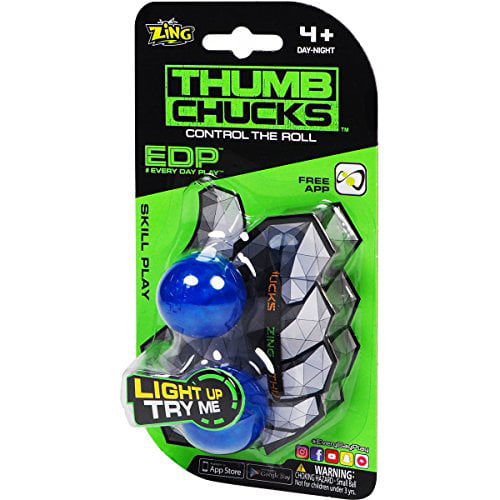 Thumb Chucks Metal Chuckz Spinner fidgeting Toy Skill Play Trick Stress Reliever 