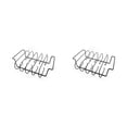 thumbnail image 1 of Naiovety Antiadherente BBQ Rib Barbacoa Filetes Carne de res Pollo Hierro Parrilla Soporte Cuadrado Herramientas para Parque Camping Estante 2piezas, 1 of 6