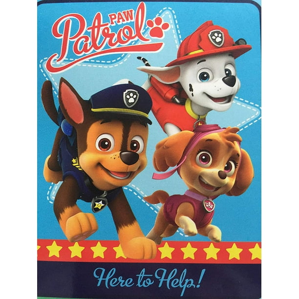 paw patrol silky soft throw