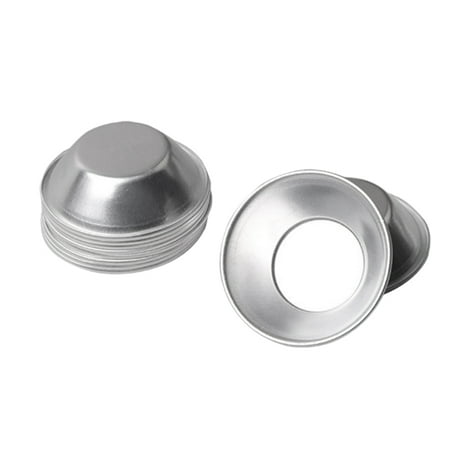 

100 Pcs Non-Stick Egg Tart Molds Reusable Baking Tinplate Round Muffin Cups Cake Cookie Mold for Baking