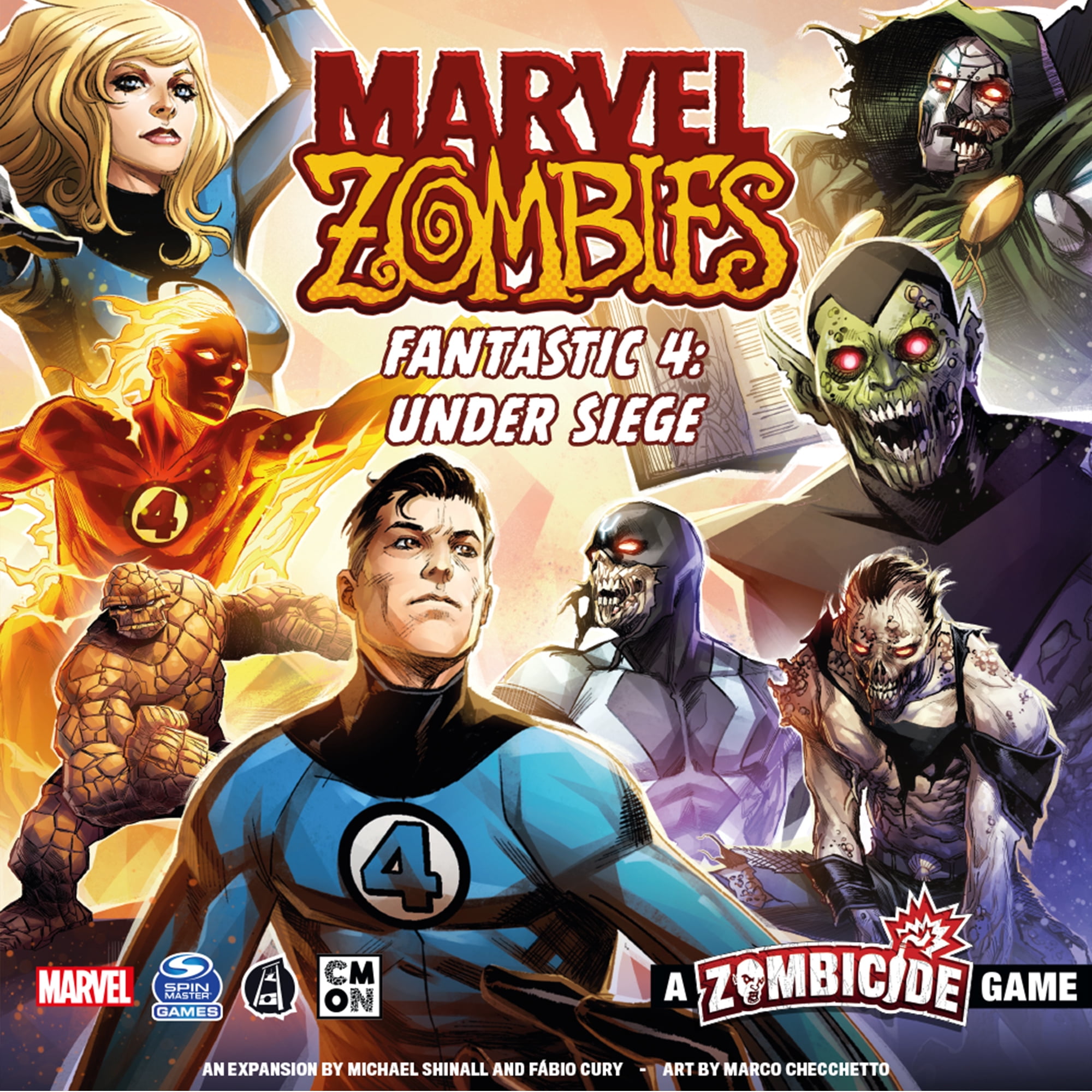 Zombicide: Marvel Zombies Fantastic 4 Under Siege Strategy Game Expansion for Ages 14 and up, from Asmodee