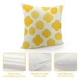 thumbnail image 4 of YINGXI  Embroidery Throw Pillow Cover, Flower Pattern Soft Decorative Accent Pillow Case, Square Linen Textured Pillowcase for Room Gift, Yellow and White 12x12in, 4 of 5