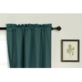 thumbnail image 2 of Window treatment R64 solid hunter color 2pc drapes Foam Backing Insulated Window Dressing Curtain Set of 2 Lined Rod Pocket Panels 37"W X 63"L Each, 2 of 2