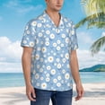thumbnail image 4 of Haiem Daisies Flowers Printed Hawaiian Shirt for Men - Men’s Casual Beach Summer Shirts - Stretch Fabric with Modern Fit-Small, 4 of 7