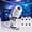 6 Projection Films, variant on Galaxy Projector Night Light, 2-in-1 5D Holographic Star Ocean Projector, 360° USB Ceiling Lamp with 6 Films