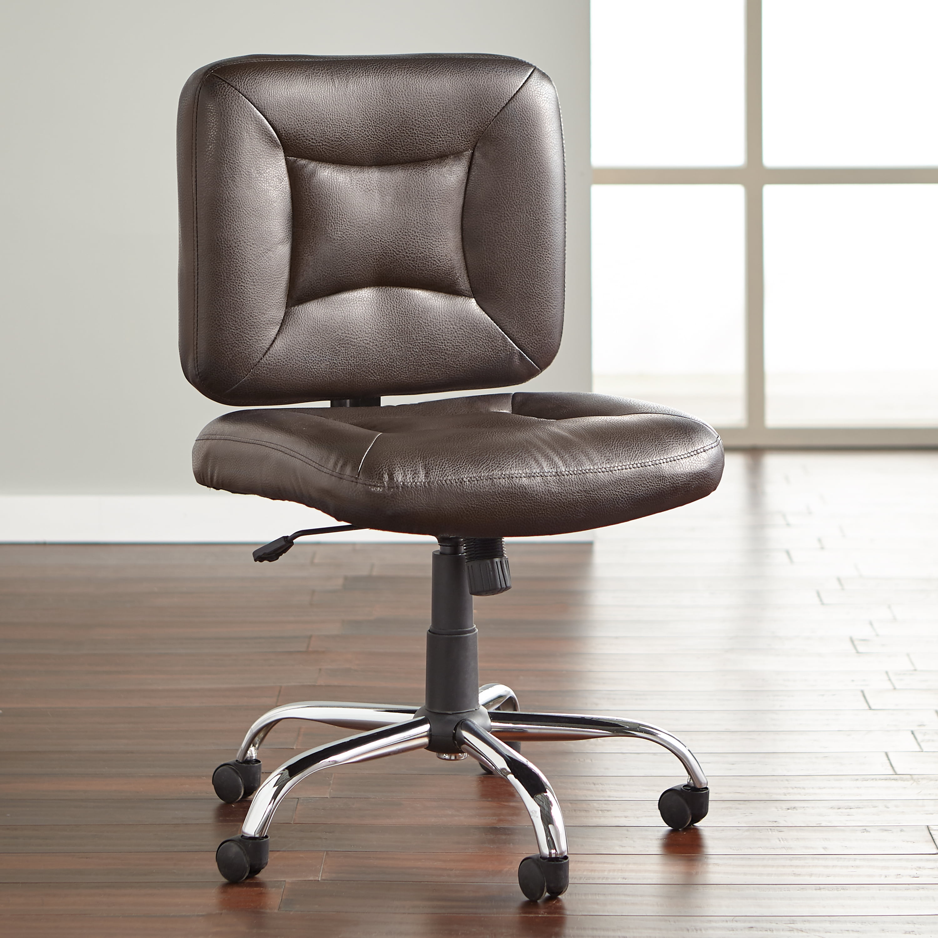 Brylanehome Armless Office Chair (500 Lb. Capacity) Extra Wide