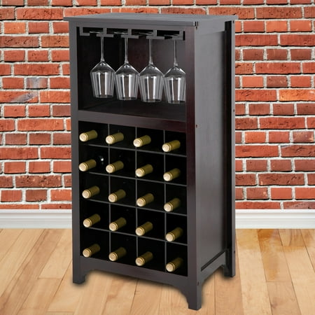 Zeny Wood Wine Cabinet 20 Bottles Holder Storage Kitchen Home Bar W Zeny Wood Wine Cabinet 20 Bottles Holder Storage Kitchen Home Bar W Gl Rack