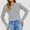 Gray, variant on Vetsdori Knitwear Sweaters for Women Solid Crew neck Pullover Casual White Office Womens Tops Long Sleeve