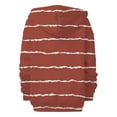 thumbnail image 5 of Women's Black White Striped Zip Hoodie, Lightweight Casual Hooded Sweatshirt with Pockets, Fall Fashion Streetwear for Daily Outings, Vacation, and Club Wear Wine L, 5 of 8