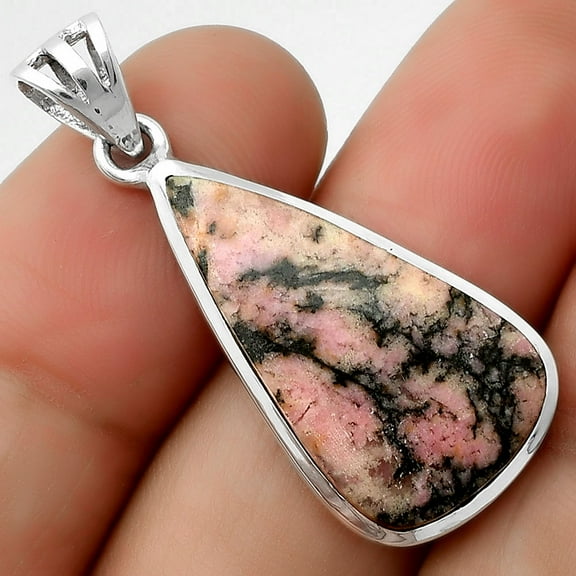 Natural Rhodonite 925 Sterling Silver Pendant Jewelry P-1002 SDP111208