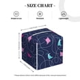 thumbnail image 2 of Leather Tissue Box Cover Square - colorful stingray dotted line cute Waterproof Tissue Box Holder Paper Case Organizer Dispenser for Modern Home Office Room Home Bathroom Decor, 2 of 7