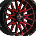 thumbnail image 4 of 20x12 Worx 818MBR Matte Black/Red Wheel 8x6.5 (-44mm), 4 of 5