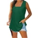 thumbnail image 5 of ICHUANYI Clearance Women's Fashion Printed Round Neck Comfortable Loose T-shirt Sleeveless Blouse Casual Tops(Green, S) ICHUANYI WER2023080814965, 5 of 6