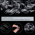 thumbnail image 3 of bolsas de uñas postizas cortas de cubierta completa, decoración de uñas artificiales de plástico transparente para adultos, 3 of 7