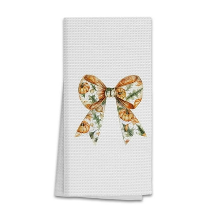 

Hxlac Fall Pumpkin Bow Kitchen Towels Coquette Fall Hand Towels for Bathroom Kitchen Fall Dish Towels Tea Towels for Kitchen Fall Kitchen Bathroom Decor Coquette Bathroom Decor 16x24 Inches C43