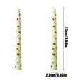 thumbnail image 3 of HengDidi 2piec Love Printed 9.8in/25cm Long Wedding Candles French Hand-Printed Pole Candle Long Taper Dinner Candles for Minimalist Home Decorative Candles Green, 3 of 6