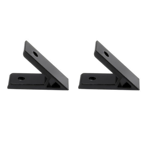 Uxcell 2 Pcs 45 Degree Aluminum Profile Corner Brackets, 2.36 x 0.87 Inch(Black)