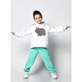 thumbnail image 2 of Happy Hippo Hoodie Toddler - Toddler Hoodie, White, 2 of 4