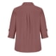 thumbnail image 4 of Blusa de color liso de manga larga con botones sueltos y solapa informal a la moda para mujer Fridja  bvmnju7407, 4 of 5