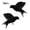 2pcs, variant on Mskk Black Crow Halloween Decoration Set - Realistic Bird Figurine Flying Prop For Halloween Yard Garden Tabletop Home Decor Plastic Feather Prop