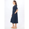 thumbnail image 3 of Woman Within Plus Size Short-Sleeve Button-Front Pocket Dress (Petite Available), 3 of 6