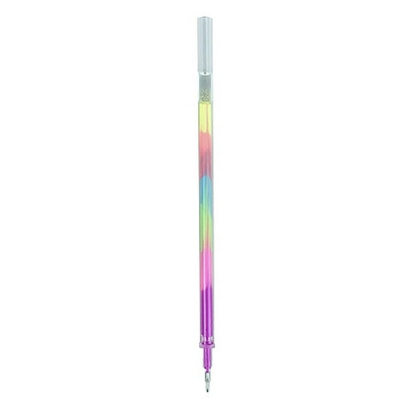 Rainbow Gel Pen Refills (Colorful Ink Cartridges, Bulk), 10 Rainbow Refills Fit Multi-Pens, Pen Rainbow Colors Pen Replacement Core 6 Colors In, By Meiiso