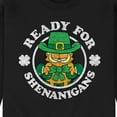 thumbnail image 3 of Garfield - Ready For Shenanigans  - Men's Crew Neck Fleece Pullover, 3 of 5
