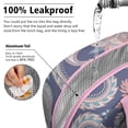 thumbnail image 5 of Bohemian Reusable Lunch Tote - Rustic Antique Floral Design, Thermal Insulation & Waterproof, Spacious Interior + Outer Storage for Meal Prep & Commute, 5 of 6