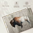 thumbnail image 6 of Elephant Stock Colorful Bison On Wood Wall Art - Horizontal Canvas Wall Art - Living Room Wall Decor - Animal Canvas - Brown And Gray Decor By Avery Tillmon - 12" x 8", 6 of 8