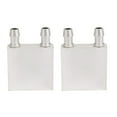 thumbnail image 2 of 2X Primary Aluminum alloy Water Cooling Block 40x40mm for Liquid Water Cooler Heat Sink System Silver,2 x CPU Water cooling,Silver, 2 of 8