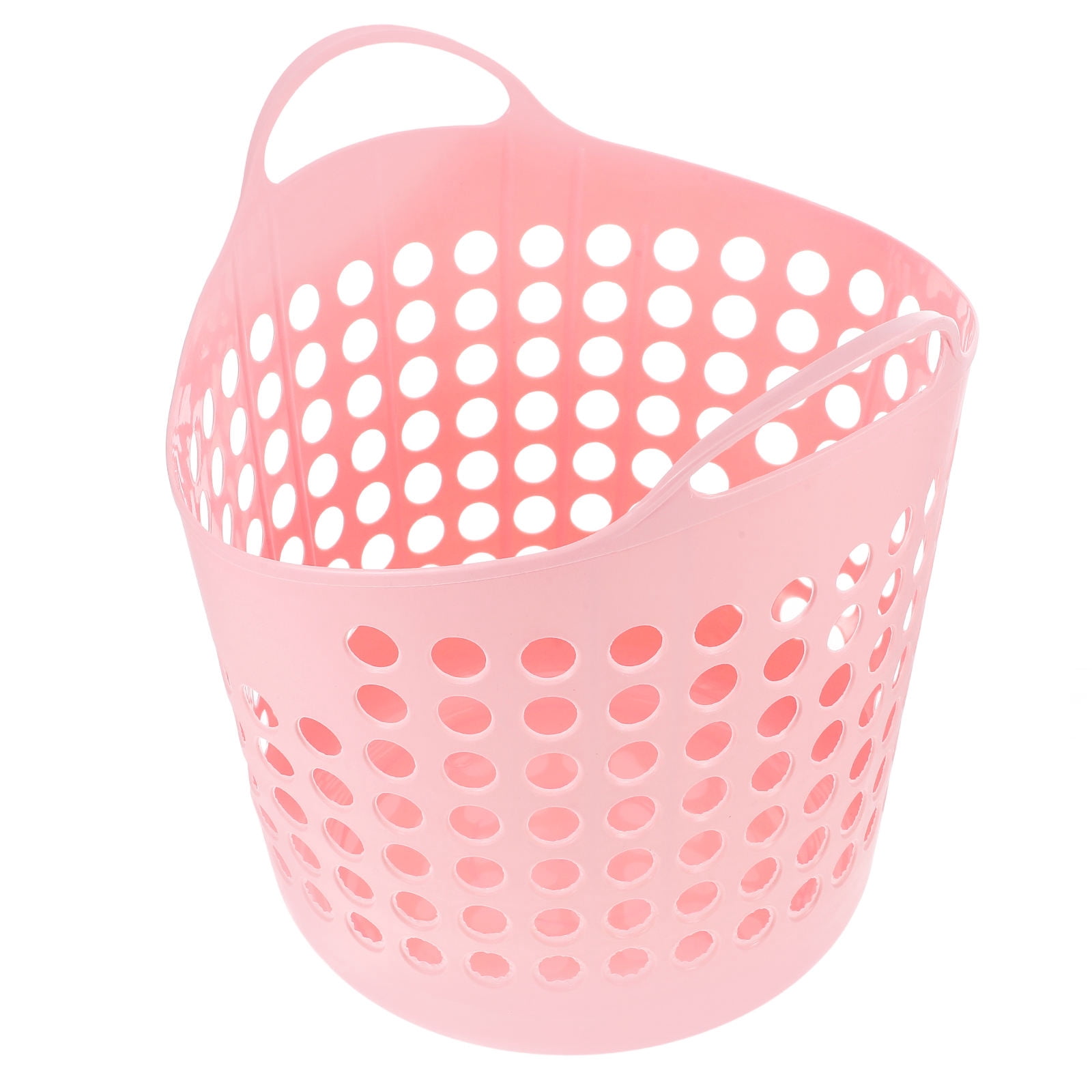 UPKOCH Bathroom Laundry Baskets Pink Plastic Laundry Bin Basket Breathable 1Pcs