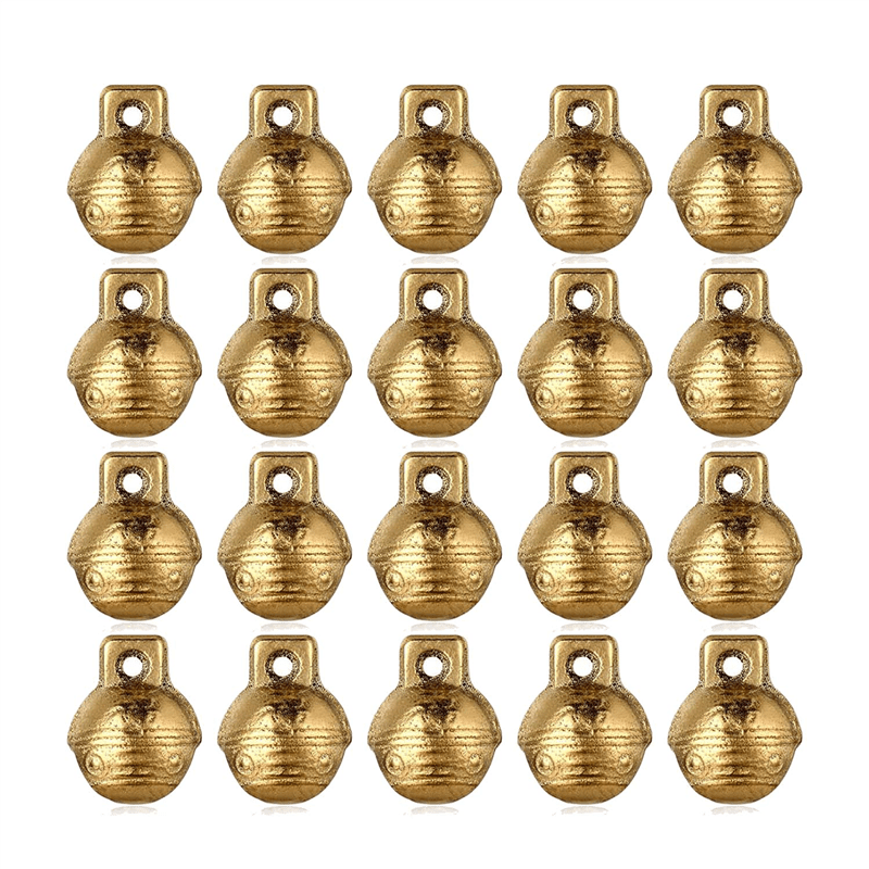 60 Pieces Vintage Brass Bells Mini Craft Bells Small Tibetan Craft