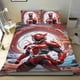 thumbnail image 1 of Power Rangers Conjunto de sábanas temático, trío de piezas, cómodo y amigable con la piel, diseño único, regalo de decoración para el hogar para familiares, amigos y fans,140cm *210cm, 1 of 6