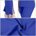 thumbnail image 4 of Mifsaly Scrubs for Women Set Doctors Nursing Scrubs Matching Outfits 2026 Soild Color Workwear Half Zip Short Sleeve Tops & High Waist Wide Leg Pants with Pockets XXL, 4 of 4