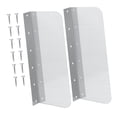 thumbnail image 4 of Fiocias 2 Pack Stainless Steel Splash Guard Water Baffle Commercial Wall Mount Hand Sink Small, 4 of 9