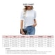thumbnail image 5 of Blusa blanca de manga corta abullonada para mujer, cuello redondo, diseño calado, ropa informal de oficina, talla XL, verano, 5 of 6