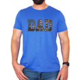 thumbnail image 3 of Patriotic Dad Shirt for Men American Flag Mountain Camo Graphic Tee Outdoor Father's Day Gift Heather Blue Shirt Adult 2XL, 3 of 6