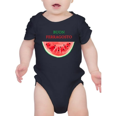 

Buon Ferragosto Watercolor Melon Bodysuit Infant -Image by Shutterstock Newborn