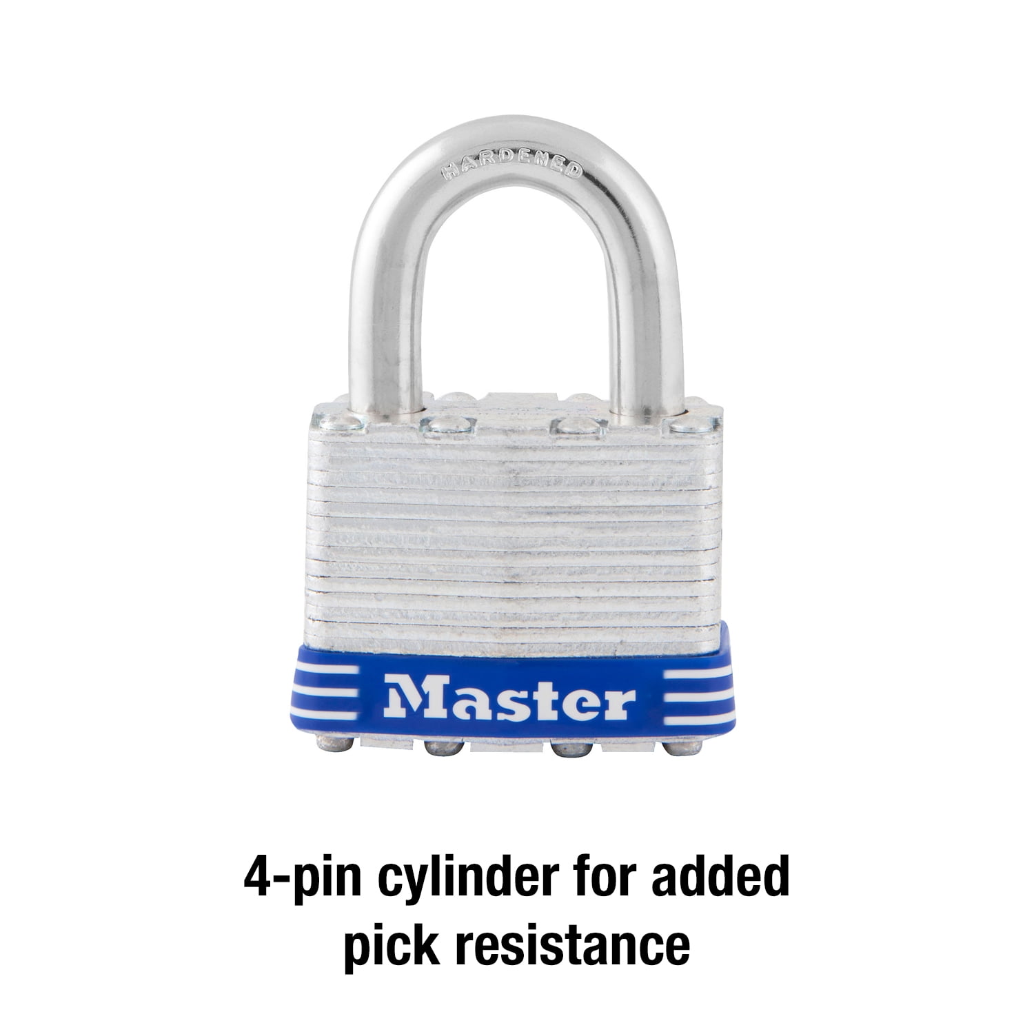 (2 pack) Master Lock 1-3/4in Wide Laminated Steel Pin Tumbler Padlock