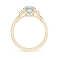 thumbnail image 2 of Angara Natural 1.12 Ct. Aquamarine Solitaire Ring in 14K Yellow Gold for Women (Ring Size: 9.5), 2 of 10