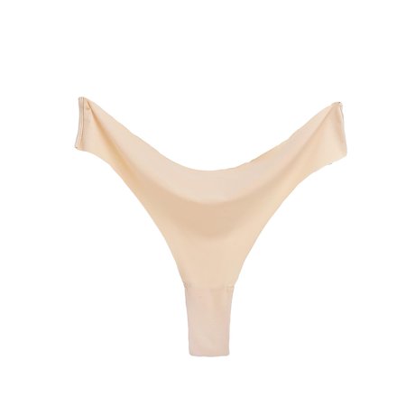 

Qcmgmg Breathable Panties for Women Stretch Ice Silk Underwear Women s Low Waisted Seamless Thong